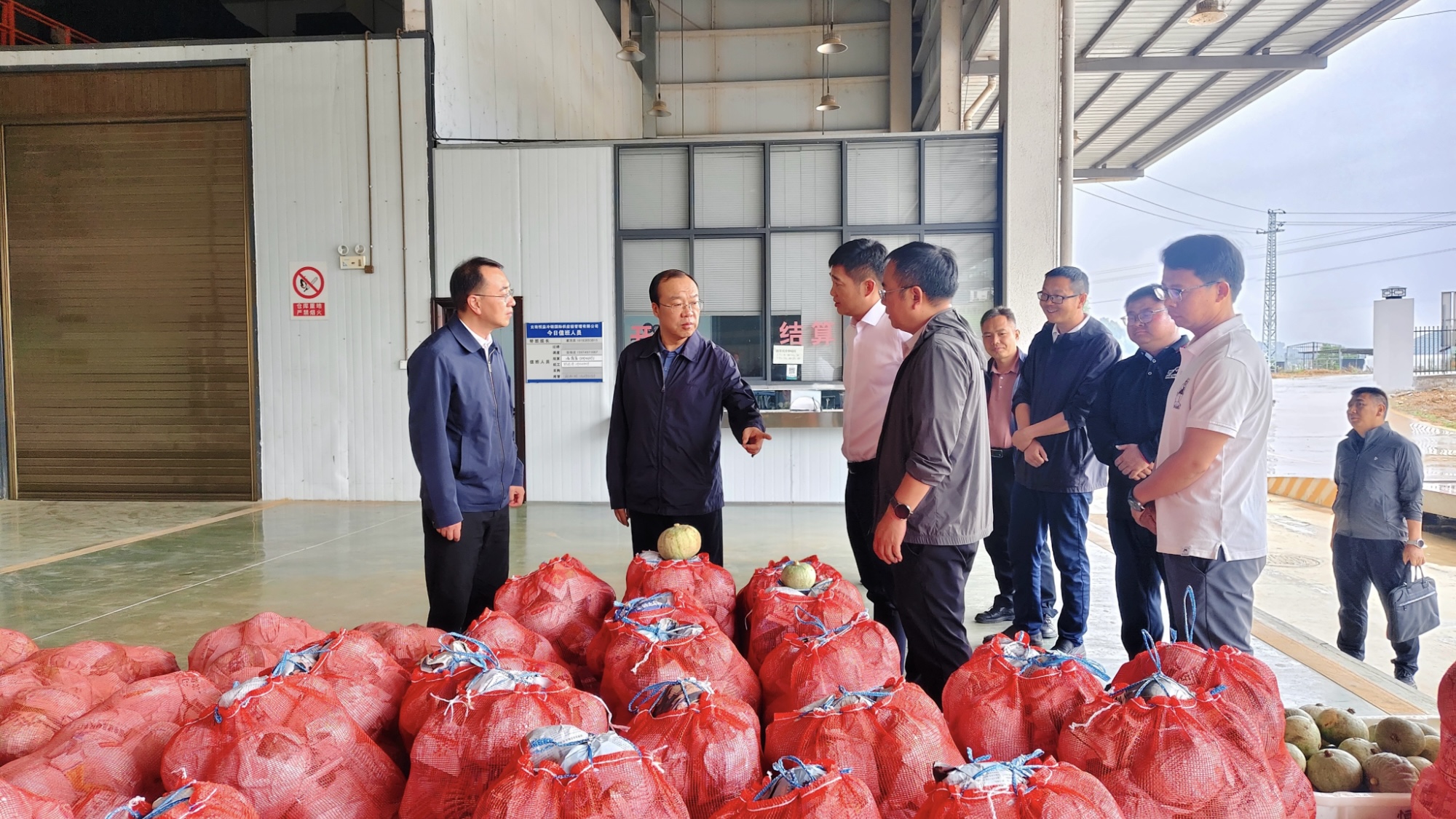 杨军书记莅临恒益集团调研生鲜果蔬冷链物流产业发展情况